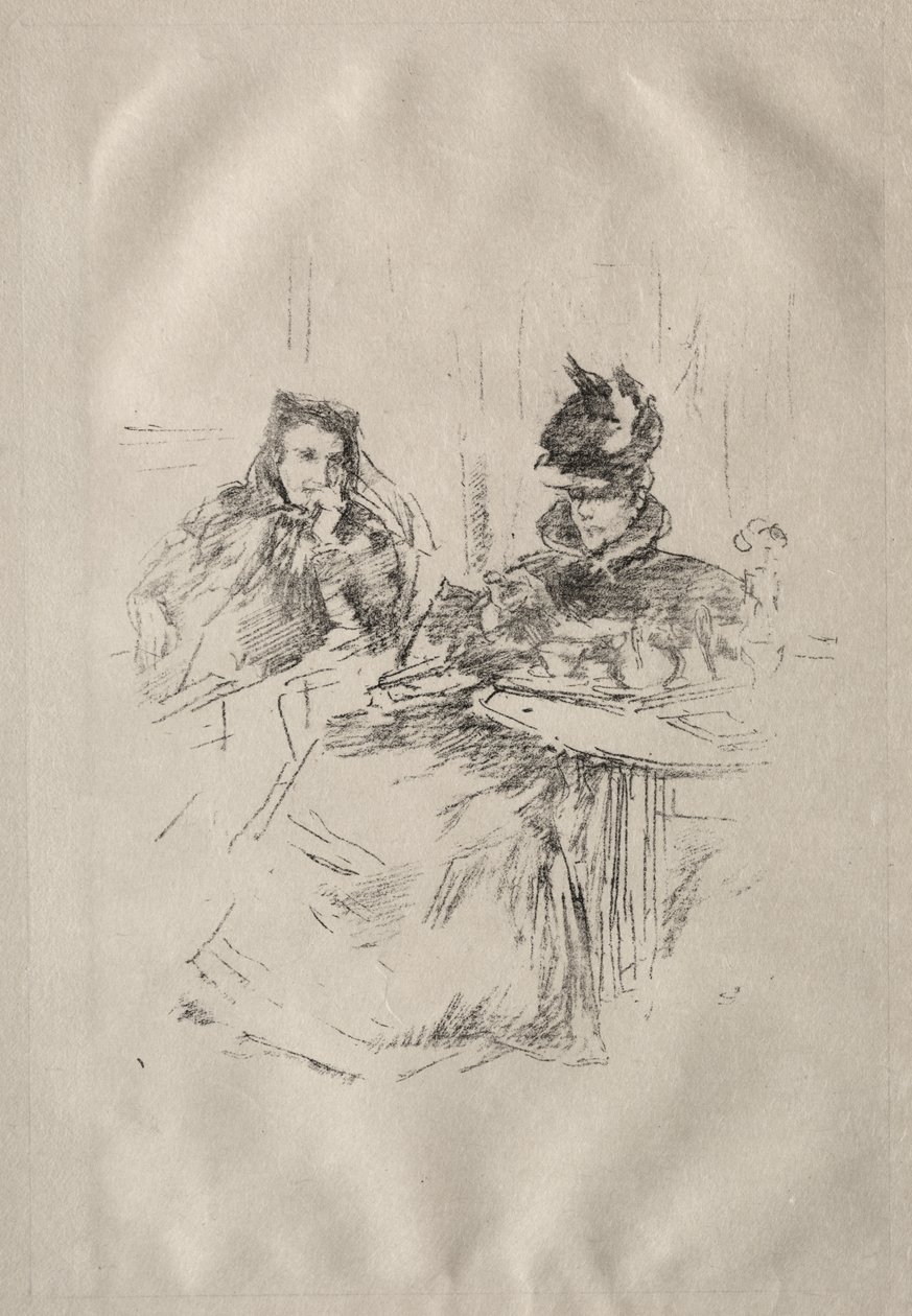 Nachmittagstee, Mrs. Phillips und Mrs. Charles Whibley von James McNeill Whistler