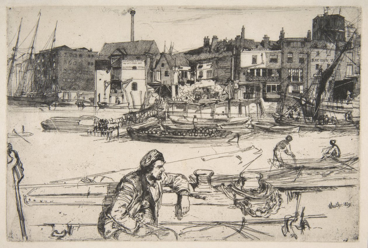 Black Lion Wharf von James McNeill Whistler