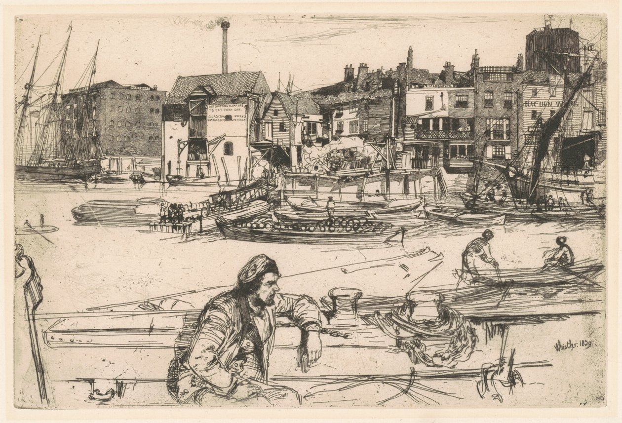 Black Lion Wharf von James McNeill Whistler