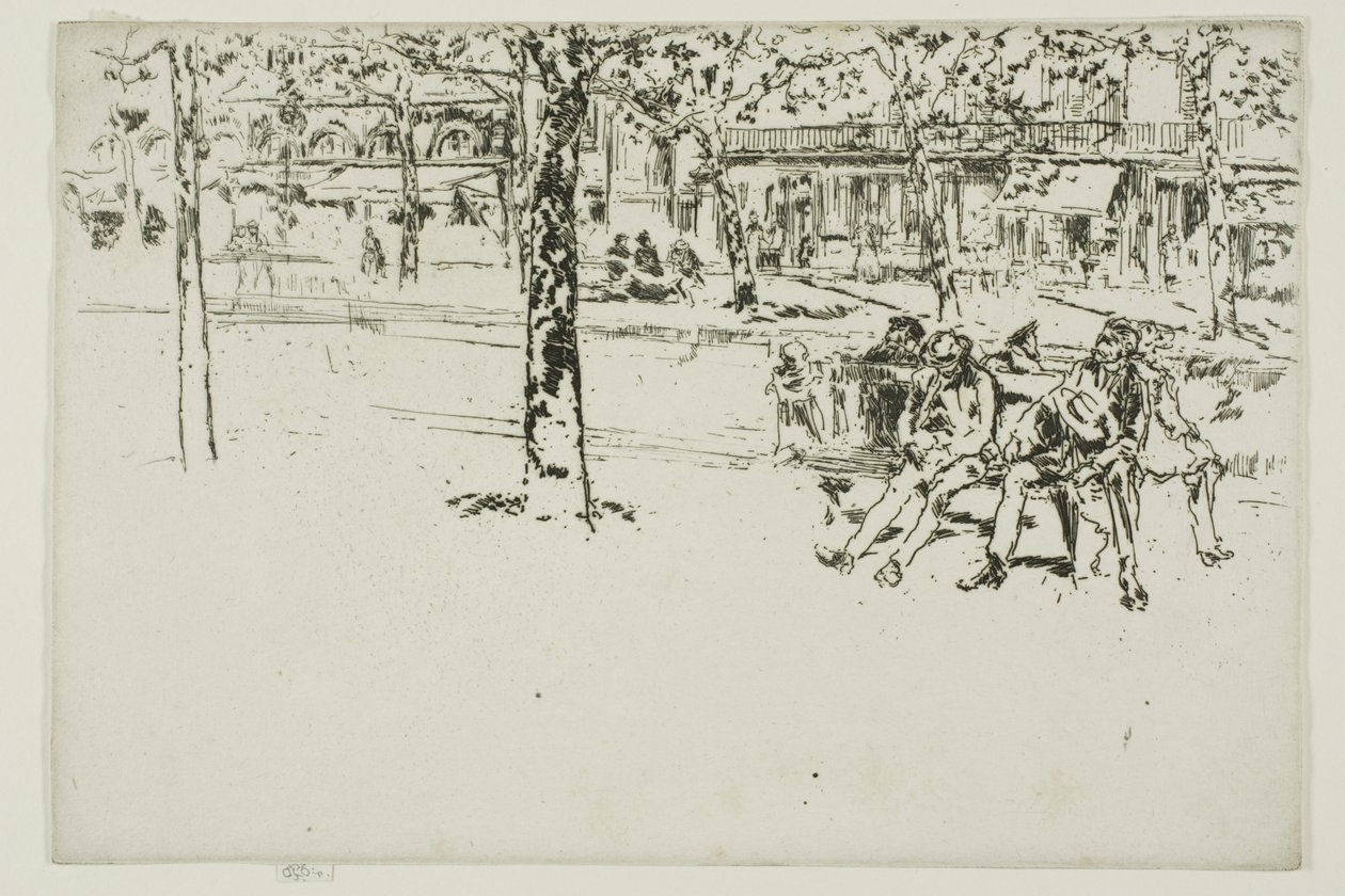Boulevard Poissonnière, Paris von James McNeill Whistler