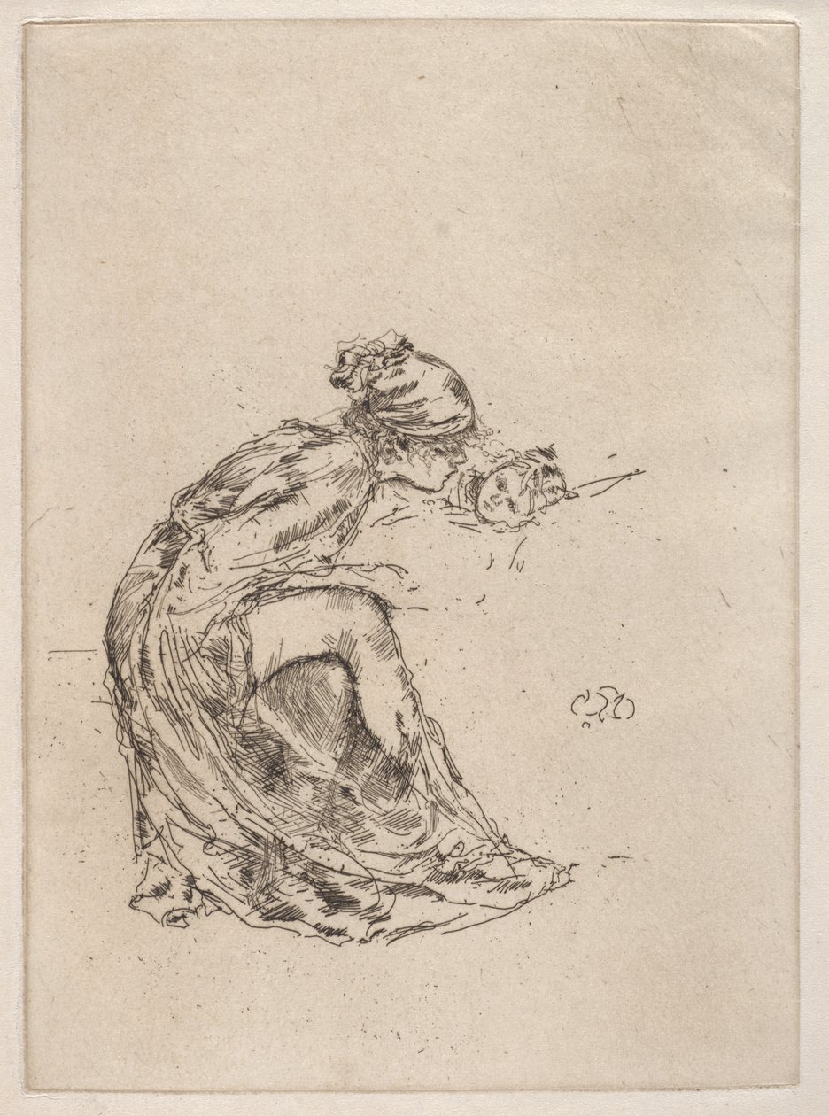 Kamee, Nr. 1 (Mutter und Kind) von James McNeill Whistler