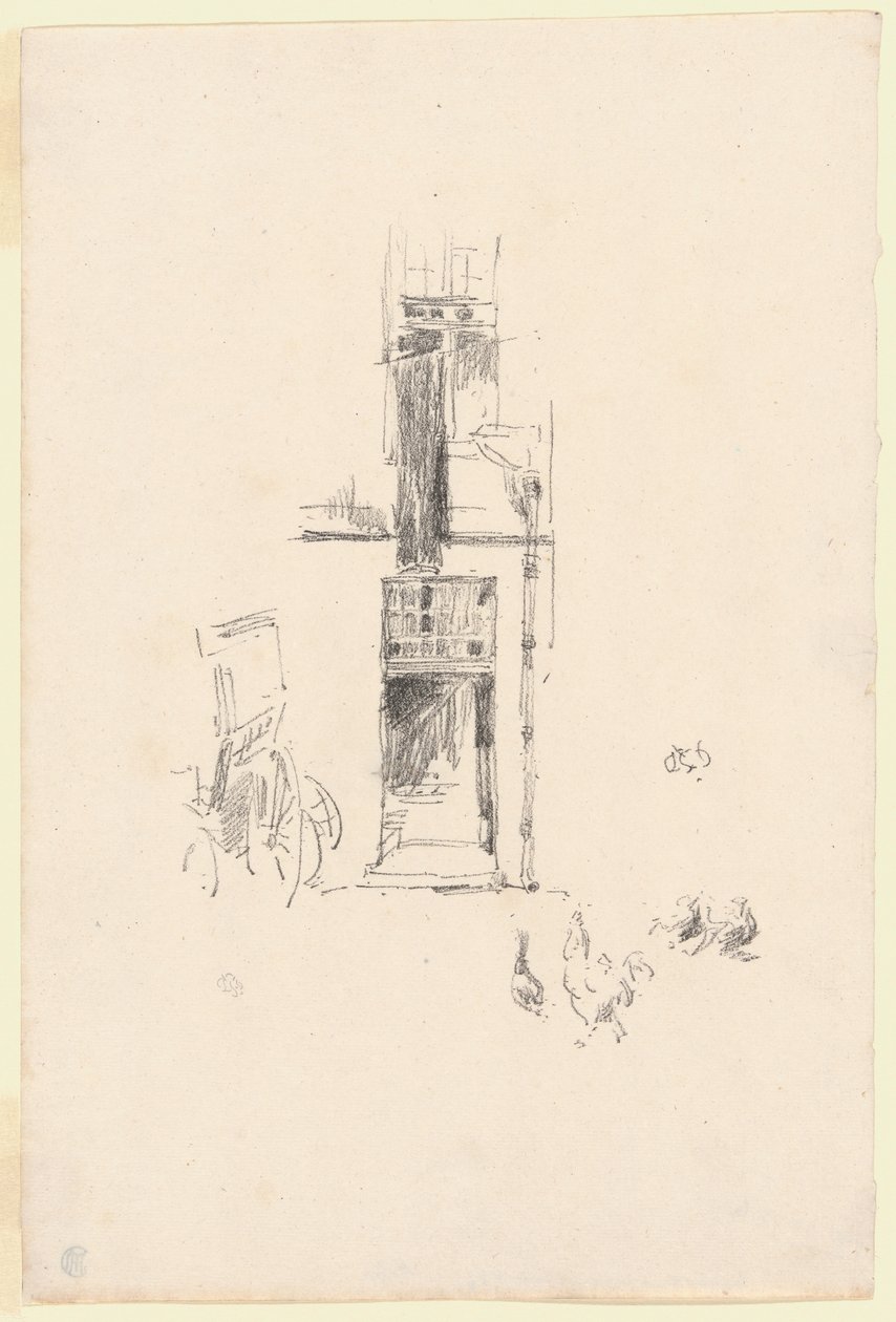 Hähne und Hennen, Hôtel Colbert von James Abbott McNeill Whistler
