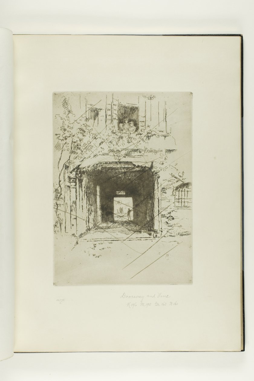 Türöffnung und Weinrebe von James McNeill Whistler