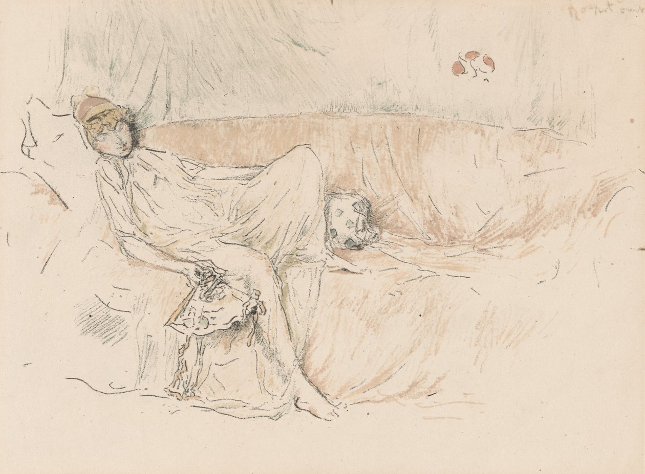 Gekleidete Figur, liegend von James Abbott McNeill Whistler
