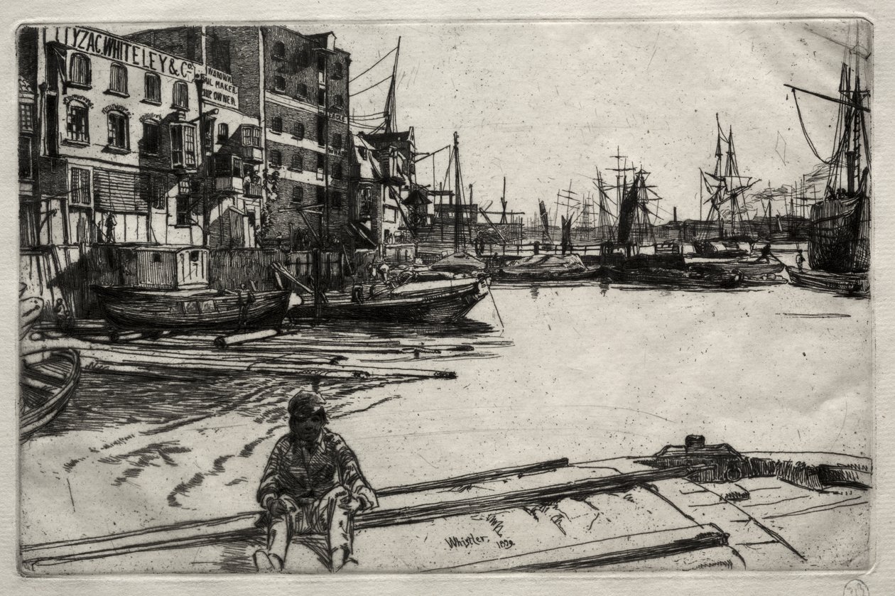 Eagle Wharf von James McNeill Whistler
