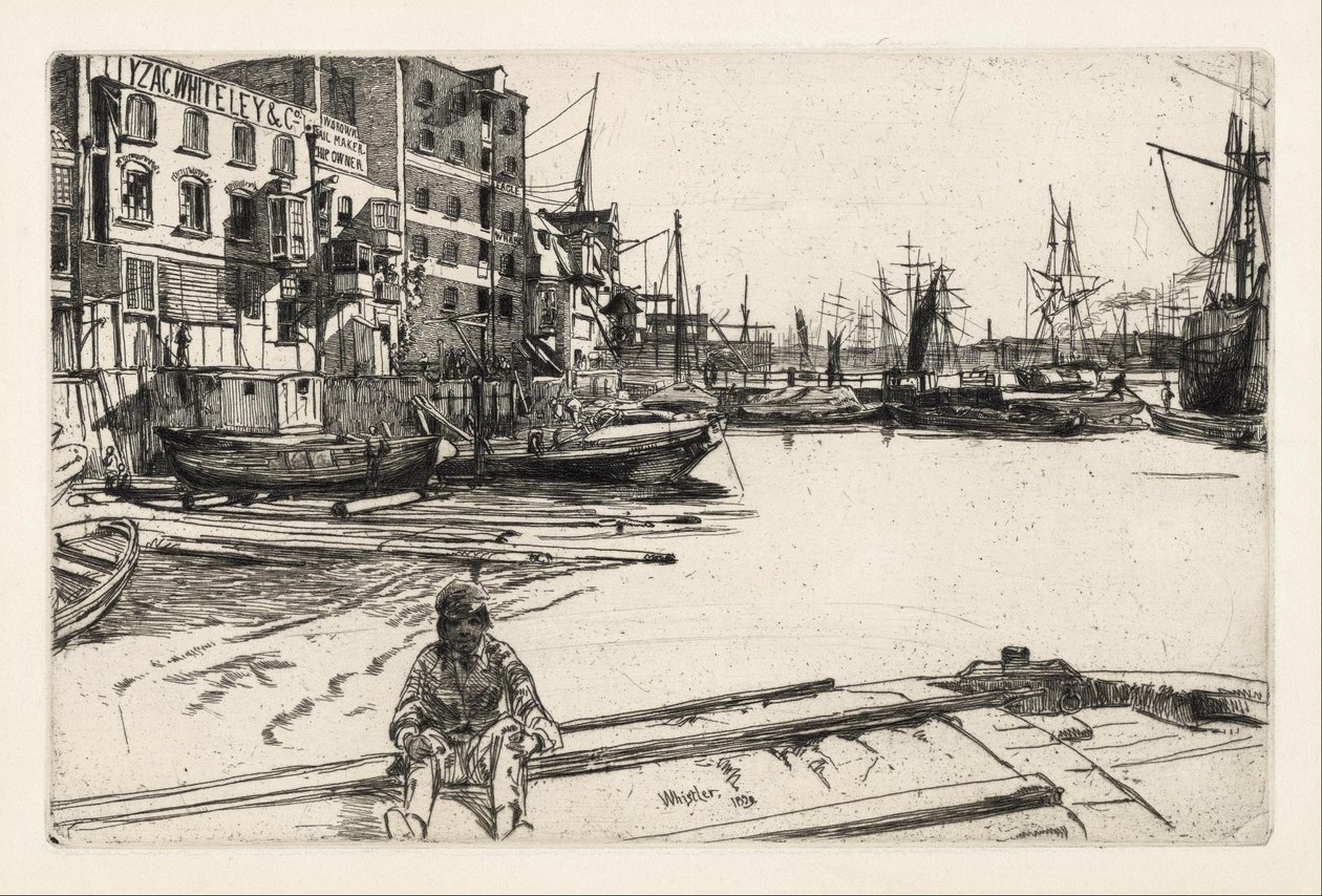 Eagle Wharf von James McNeill Whistler