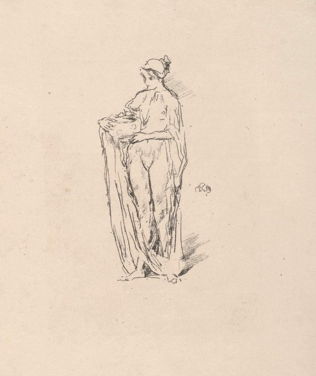 Mädchen mit Schüssel von James McNeill Whistler