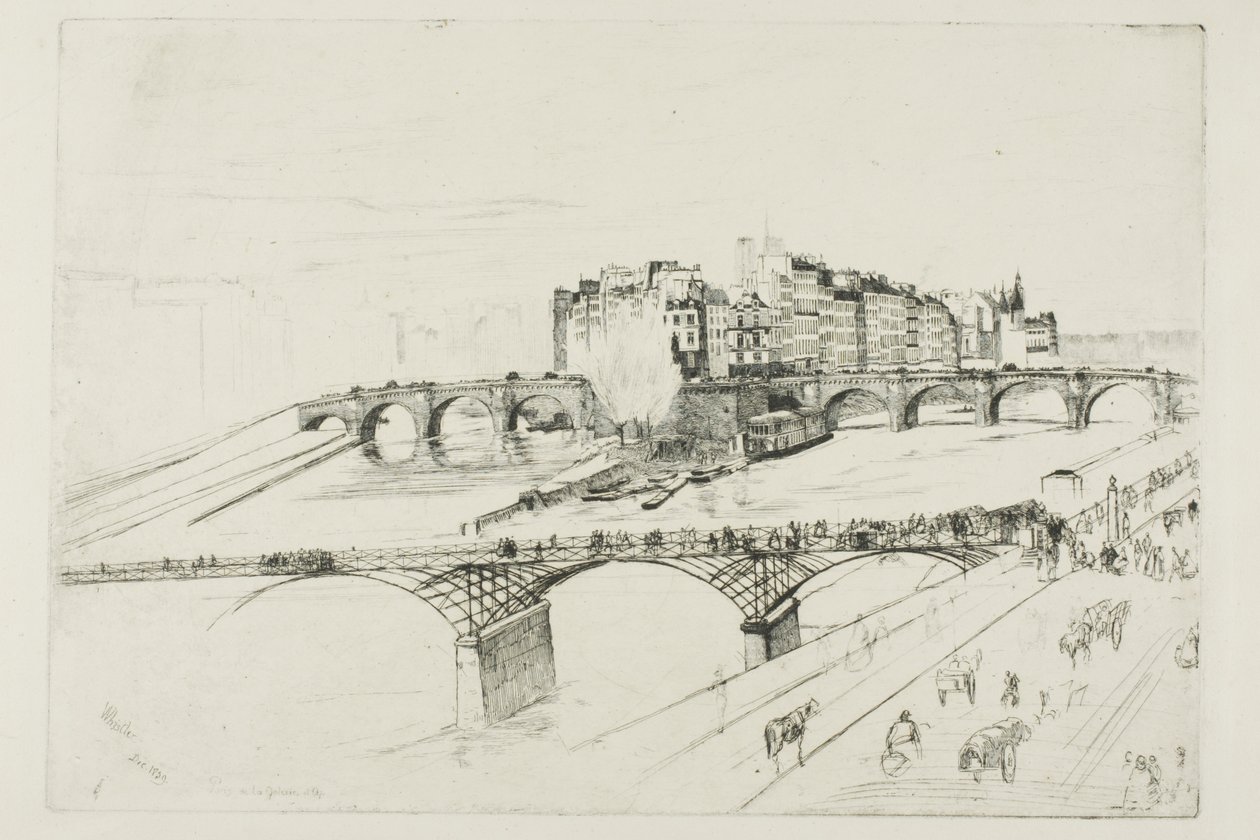Île de la Cité, Paris von James McNeill Whistler