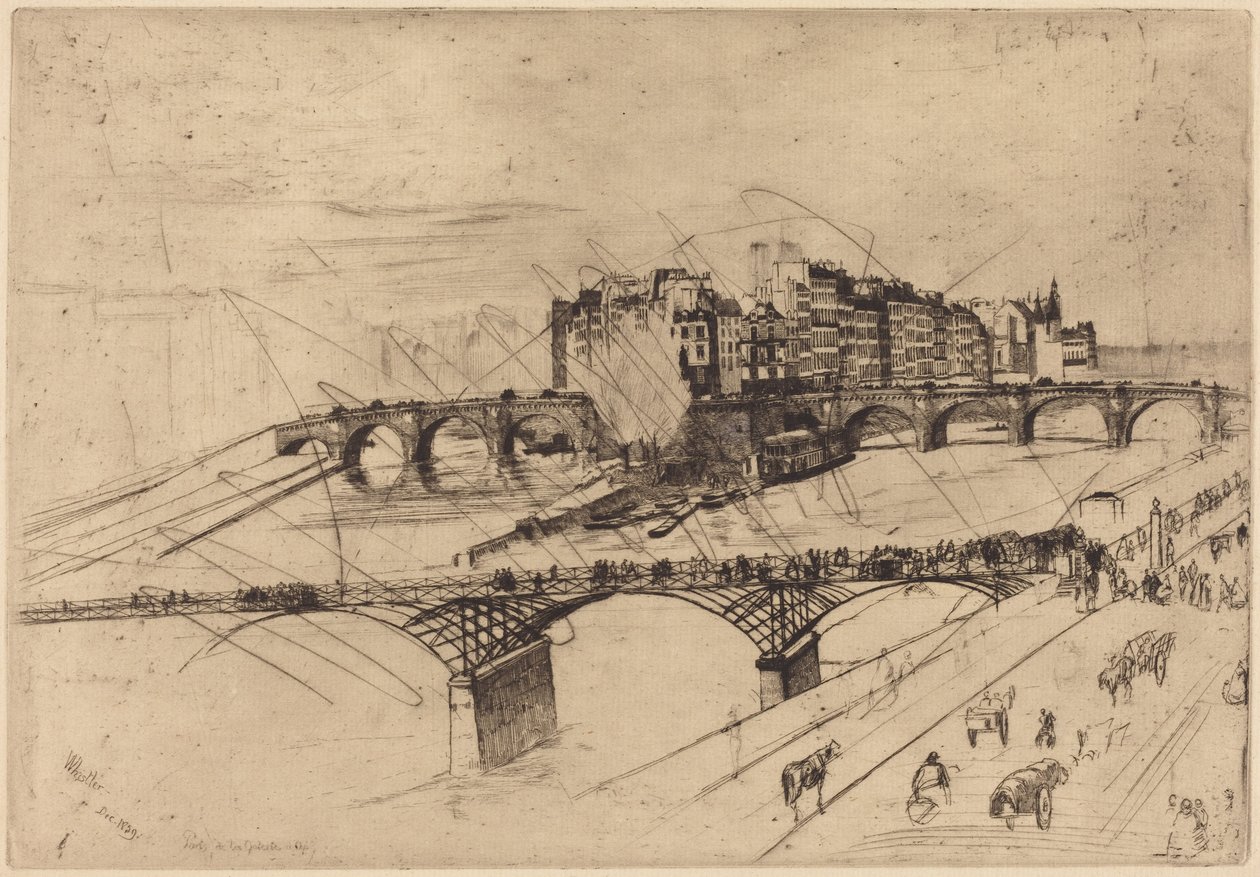 Île de la Cité, Paris von James McNeill Whistler