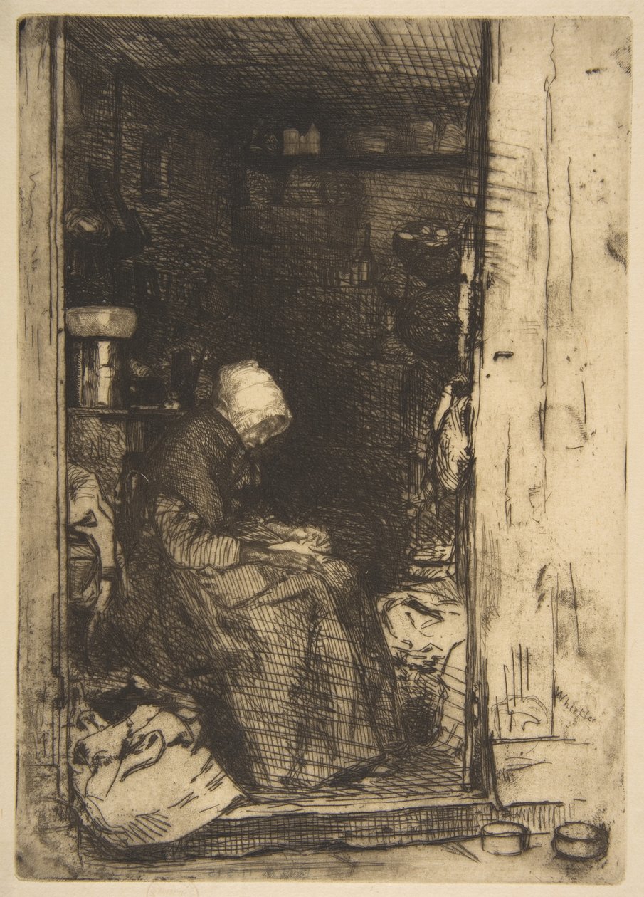 Die Alte mit den Lumpen von James McNeill Whistler