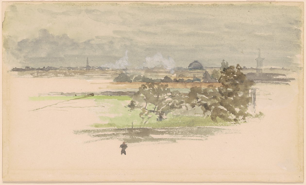 Marschland in Zeeland von James McNeill Whistler