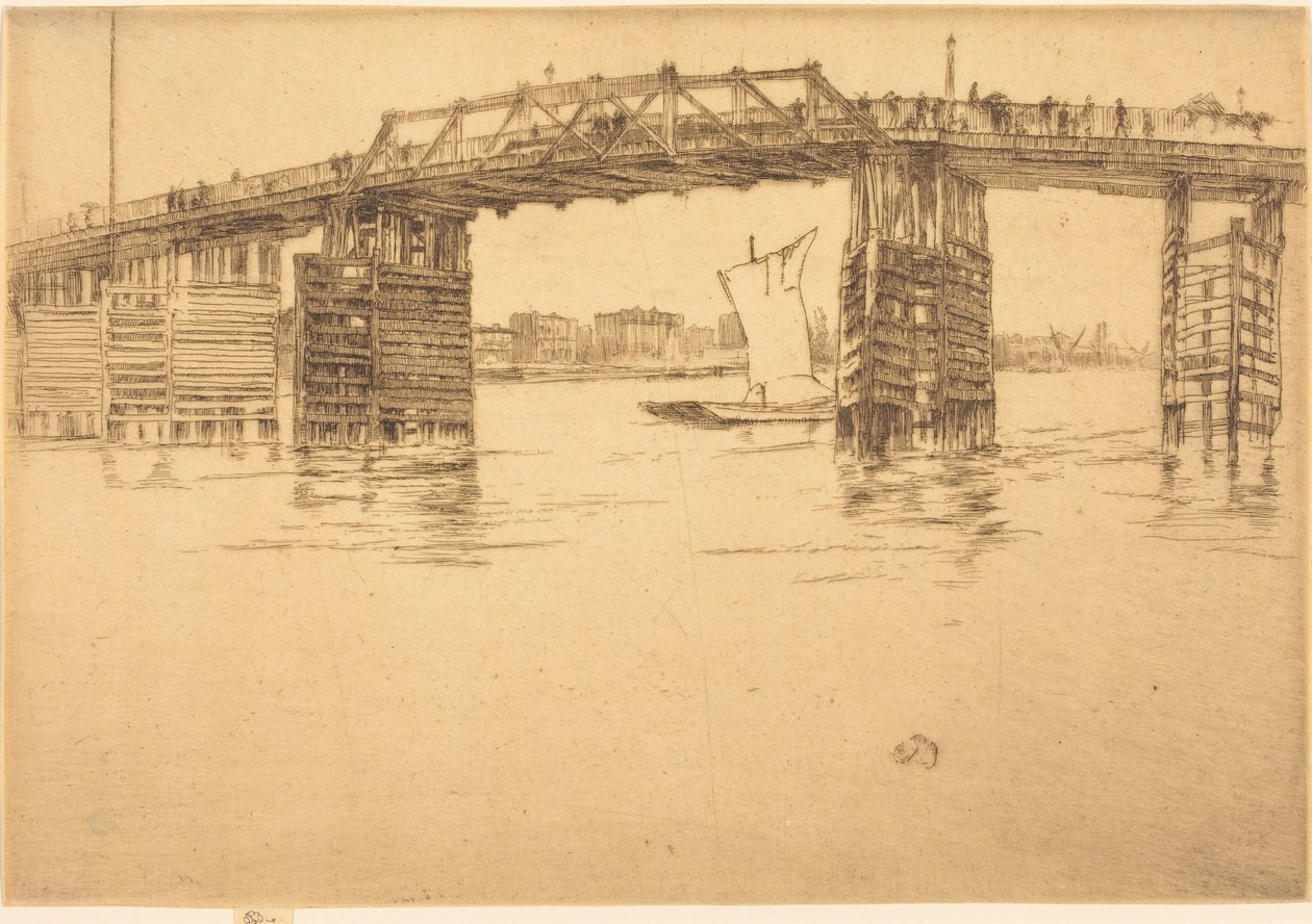 Alte Battersea-Brücke von James McNeill Whistler