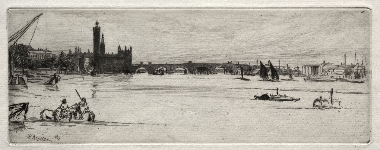 Alte Westminster-Brücke von James McNeill Whistler
