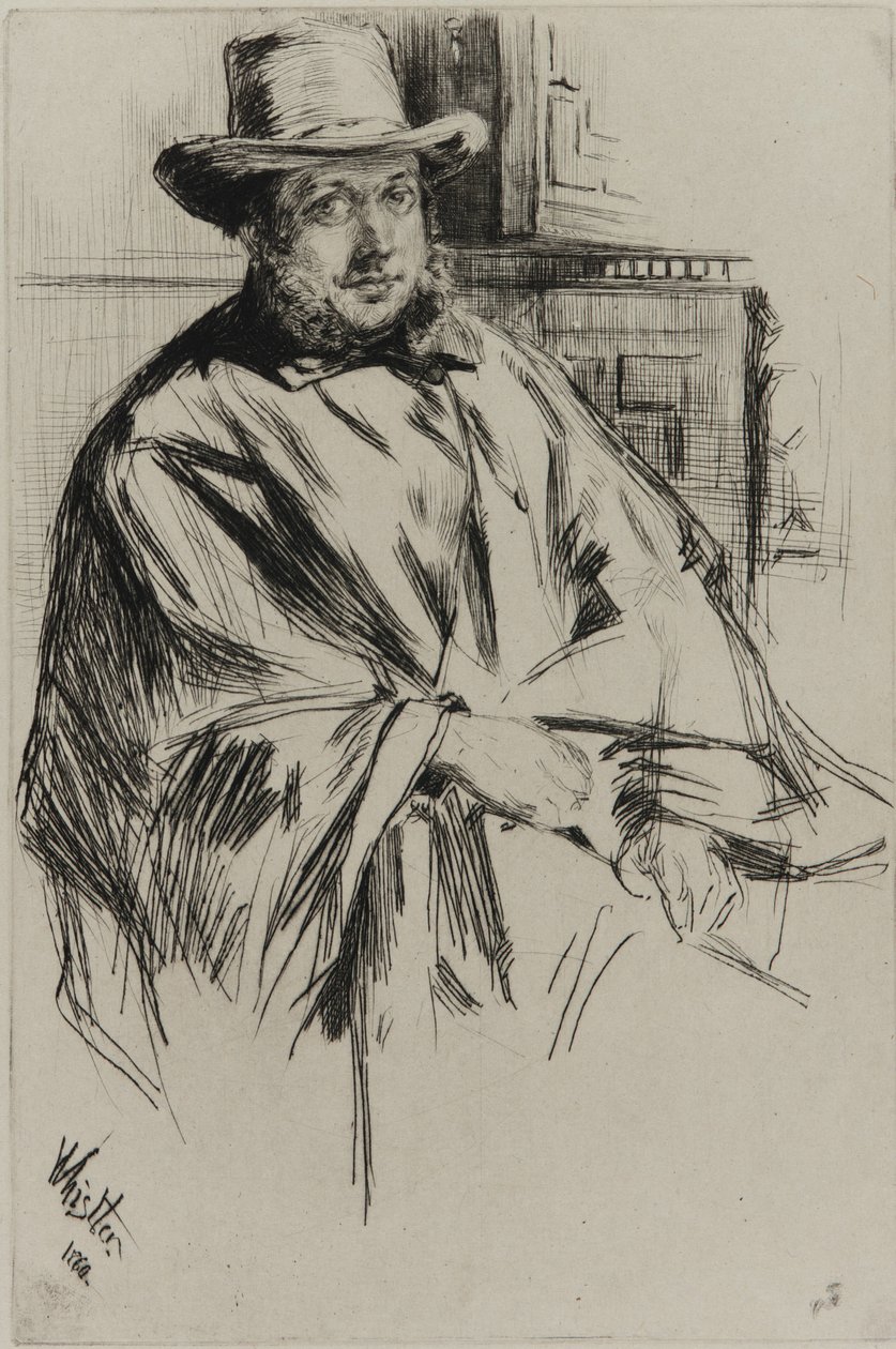 Porträt eines Mannes von James Abbott McNeill Whistler