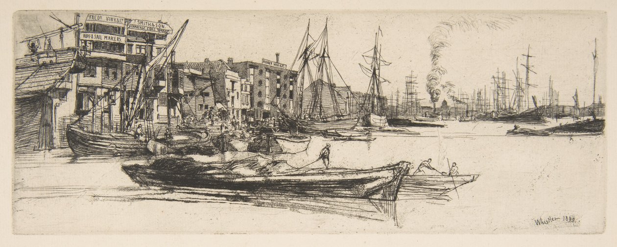 Thames Lagerhäuser von James McNeill Whistler