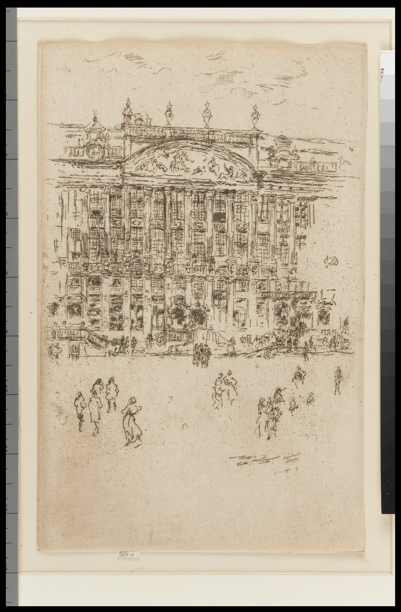 Die Kirche - Brüssel (Anbetung) von James Abbott McNeill Whistler