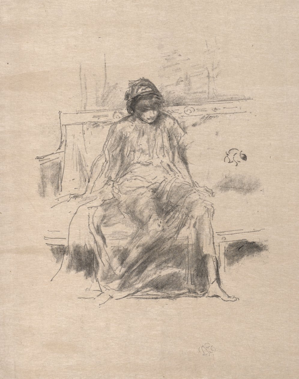 Die drapierte Figur sitzend von James McNeill Whistler