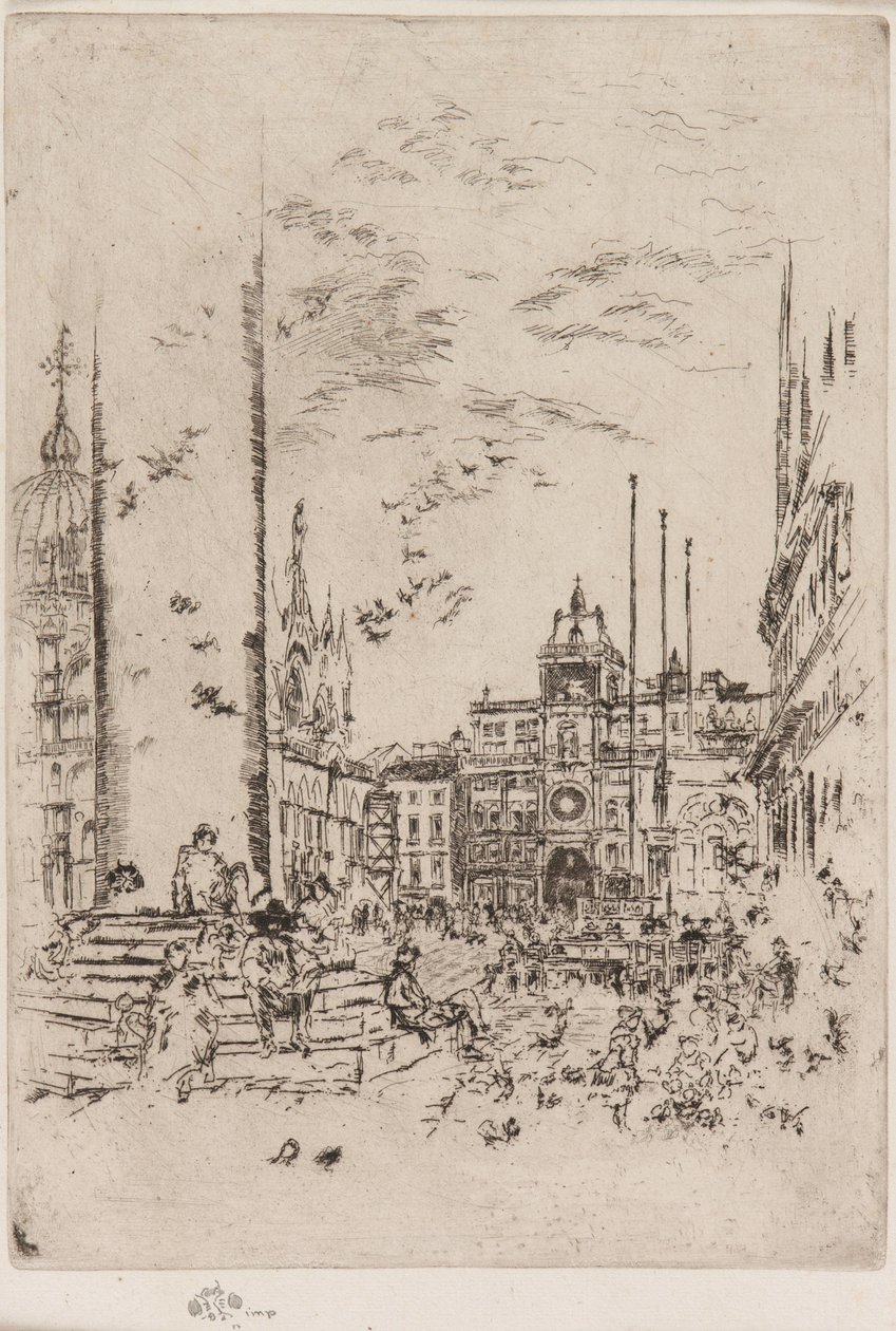 Die Piazzetta von James Abbott McNeill Whistler