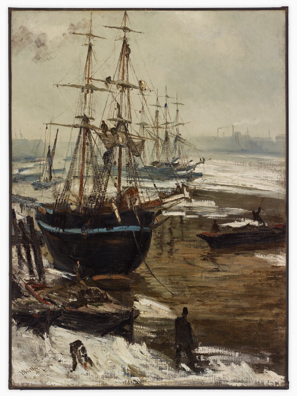 Die Themse im Eis von James Abbott McNeill Whistler