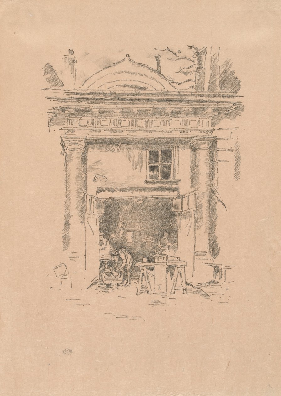 Die Weißschmiede, Impasse des Carmélites von James McNeill Whistler