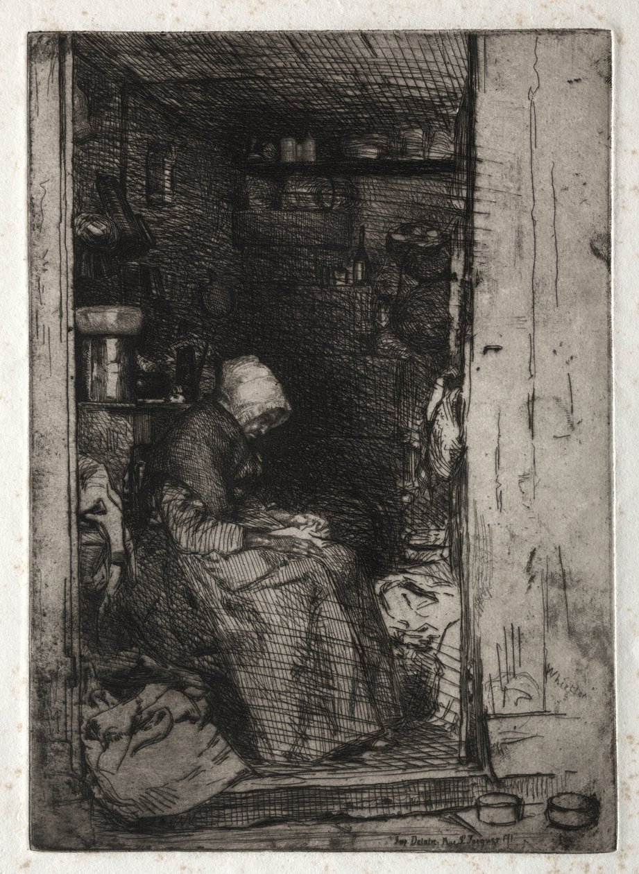 Zwölf Radierungen aus der Natur: La Veille aux Loques von James McNeill Whistler