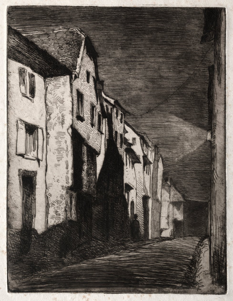 Zwölf Radierungen aus der Natur: Straße in Saverne von James McNeill Whistler