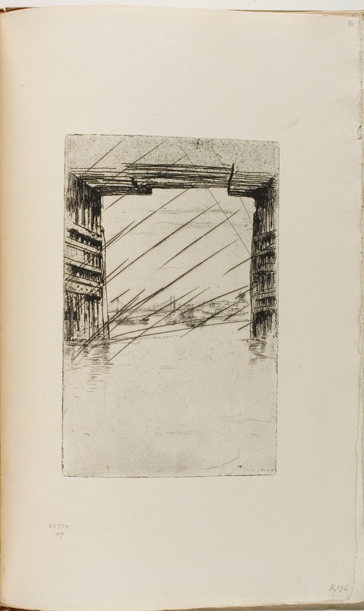 Unter der alten Battersea-Brücke von James Abbott McNeill Whistler