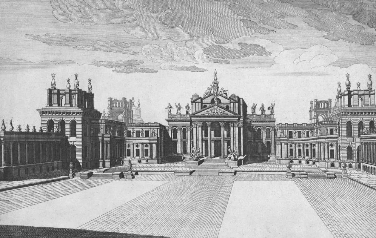 Blenheim Palace, Woodstock, Oxfordshire, Mitte des 18. Jahrhunderts von James Mynde