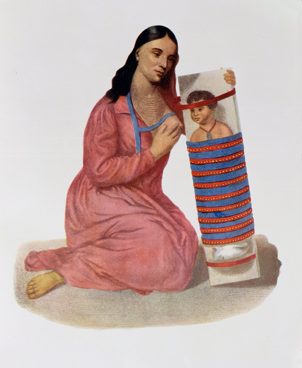 Chippeway Mutter und Kind, 1826, Illustration aus 