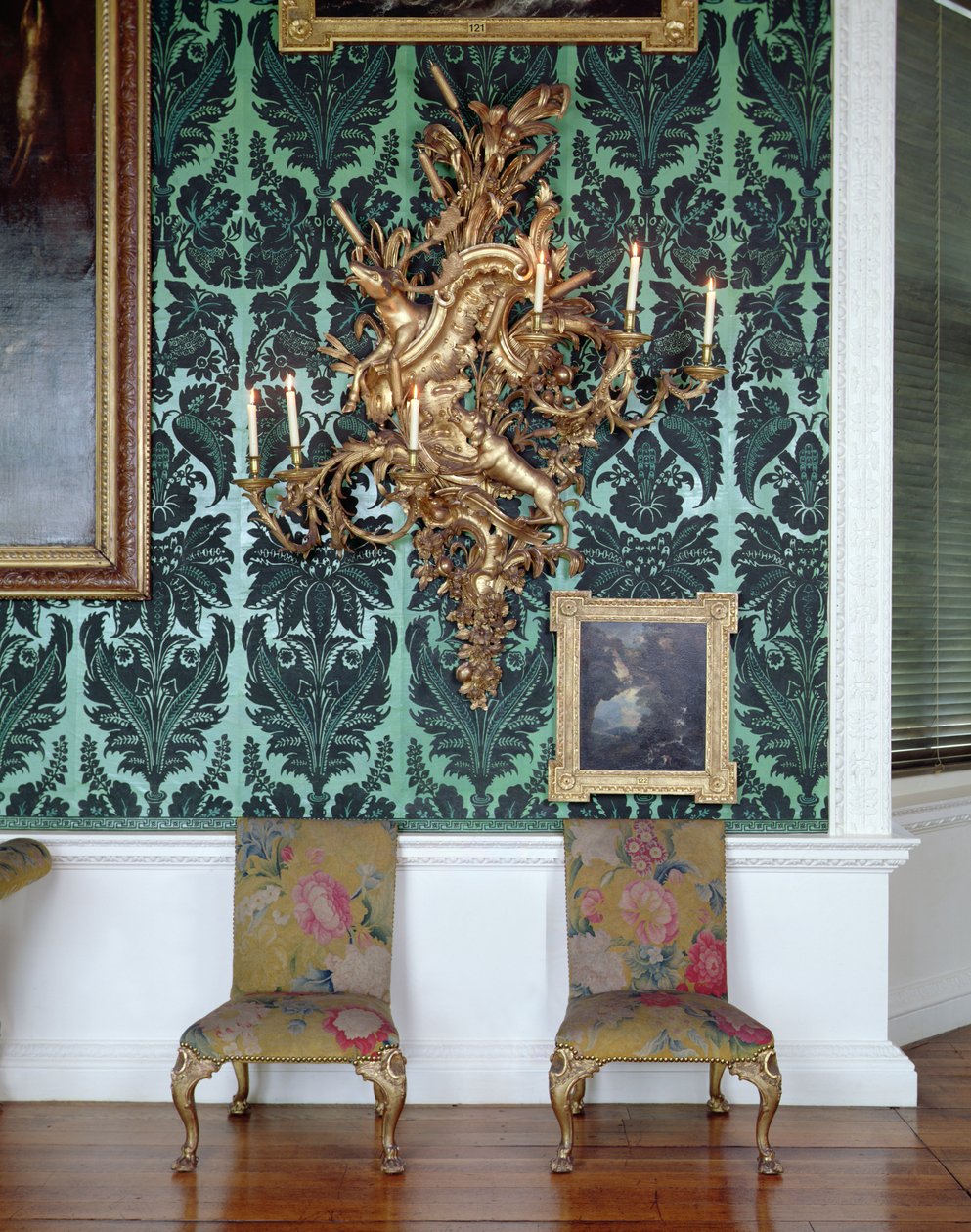 Stühle und Girandole aus der Galerie-Suite von James Pascall
