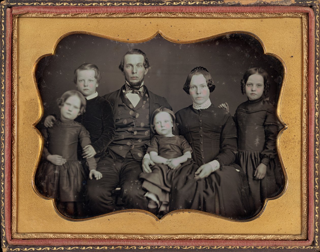 Porträt einer Familie, ca. 1848 von James Presley Ball