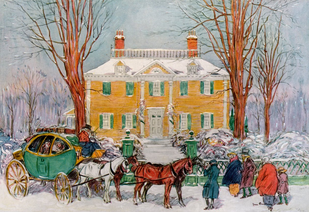 Longfellow House, Cambridge, Massachusetts, USA, 18. Jahrhundert, 1921 von James Preston