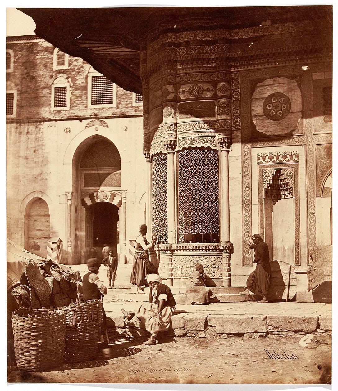 Imperiales Tor des Serails [Stambul. Fontanna Ahmeda III przy bramie pałacu Topkapy] von James Robertson
