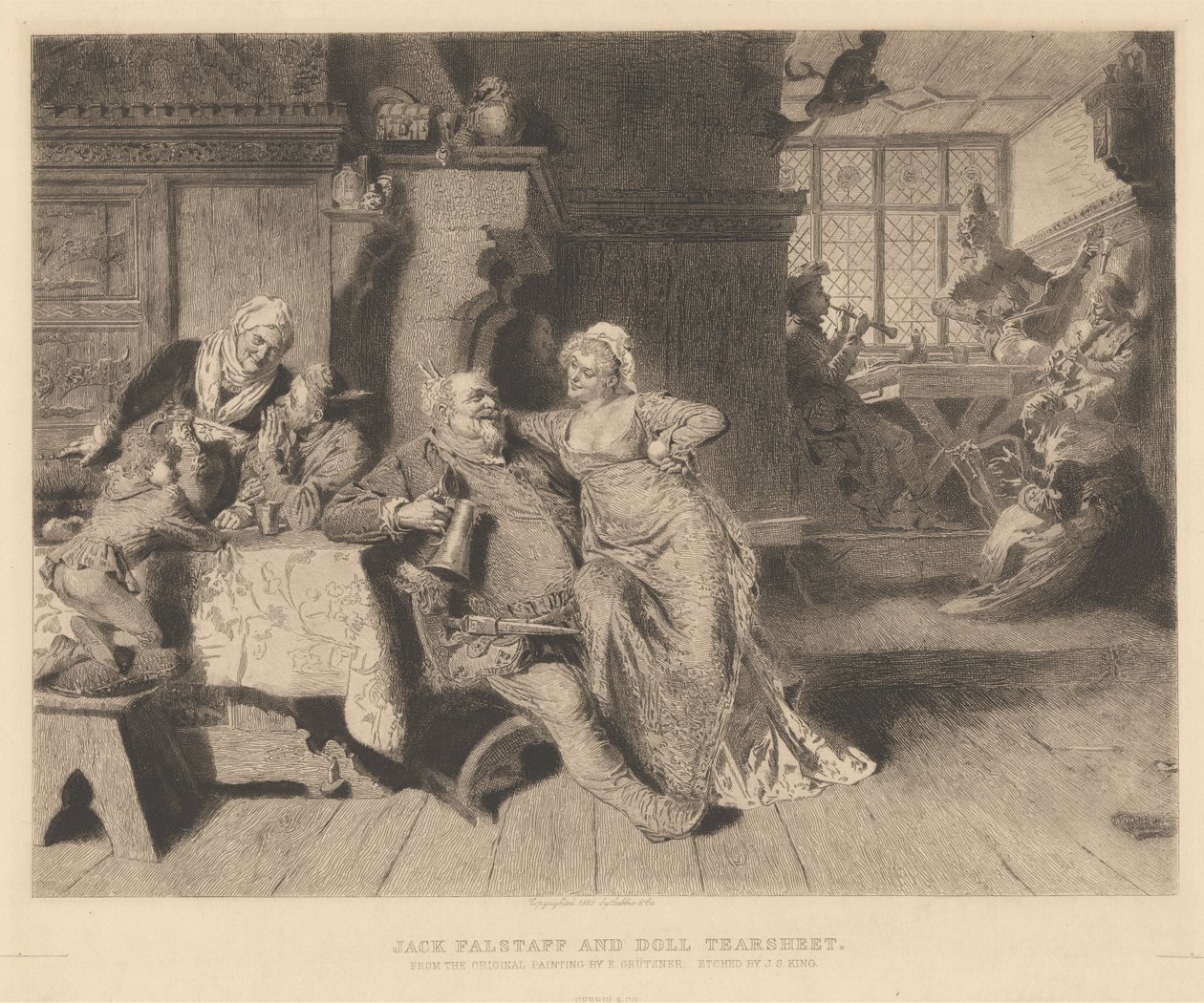 Jack Falstaff und Doll Tearsheet von James S. King