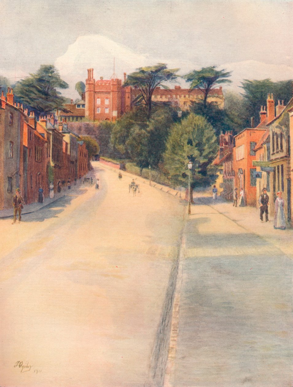 Castle Street, Farnham, 1911 von James S Ogilvy