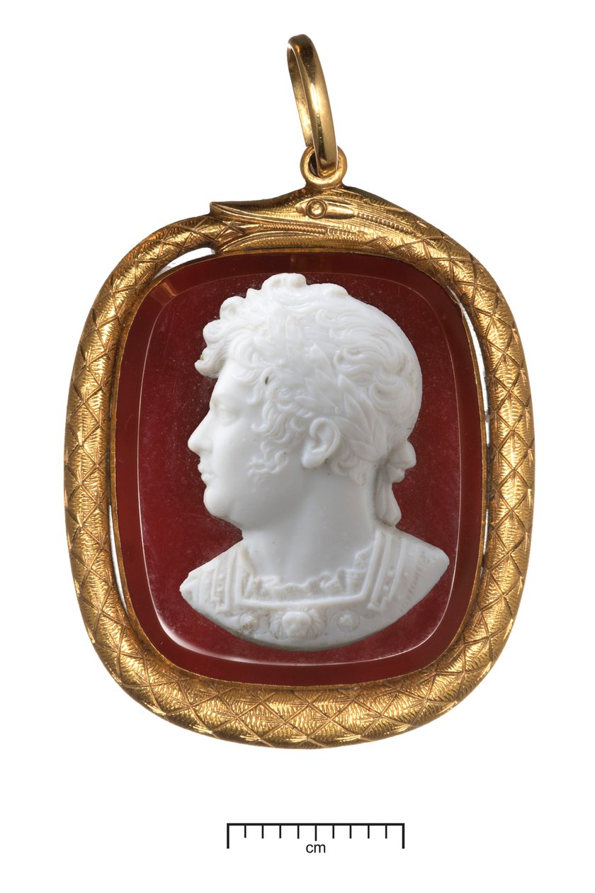 Krönung von Georg IV., Goldanhänger, um 1821 von James Tassie