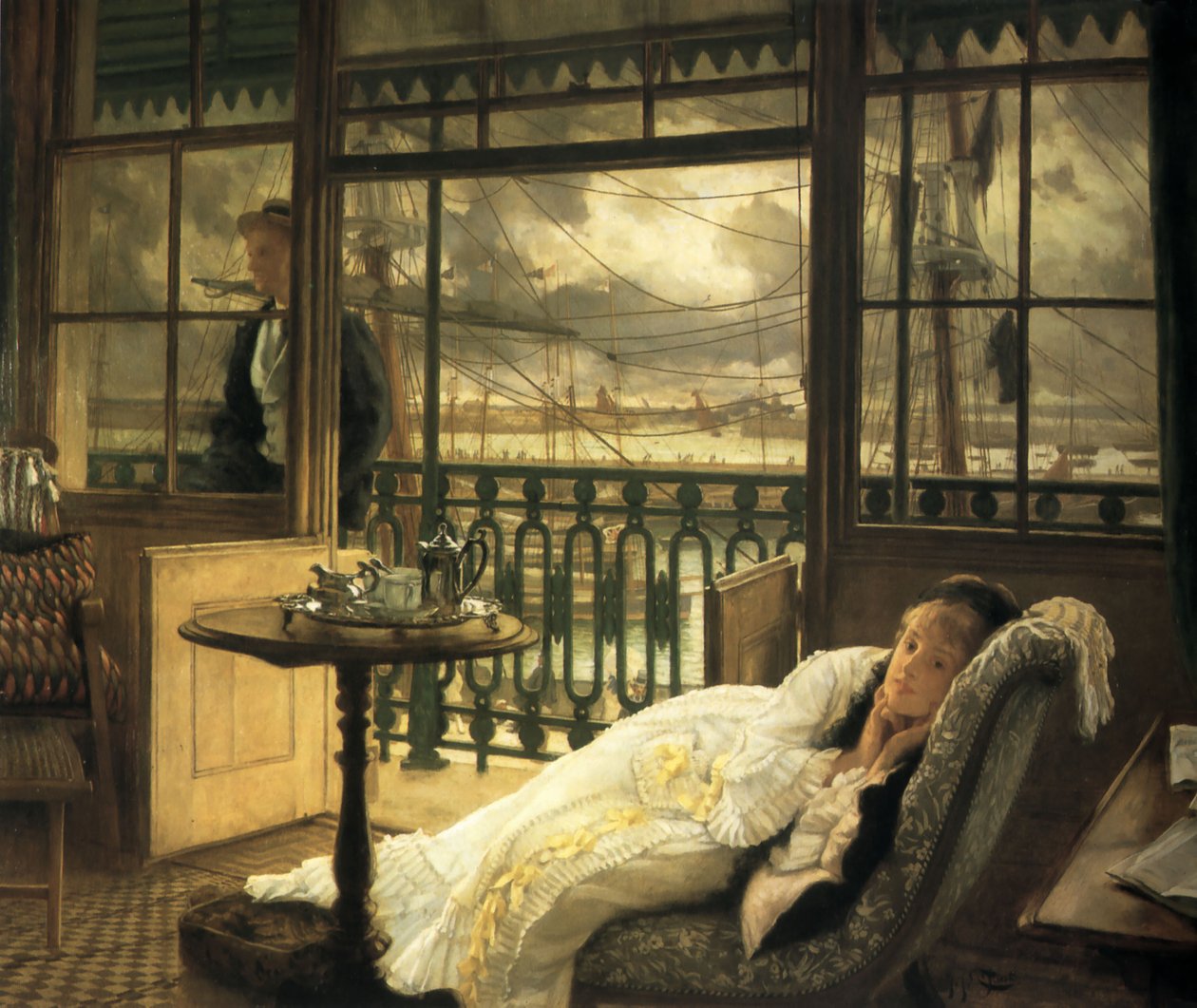 Ein vorbeiziehender Sturm von James Tissot