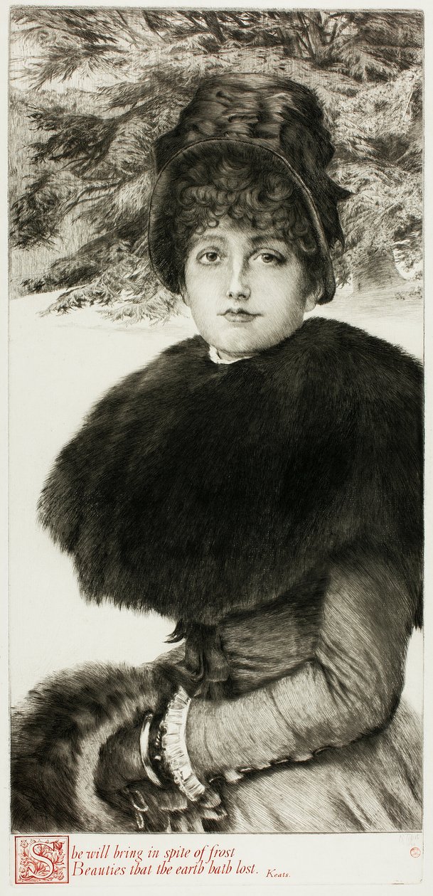 Ein Spaziergang im Schnee von James Tissot
