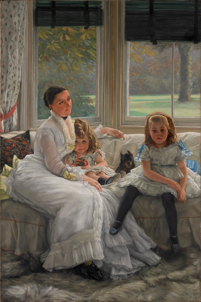 Porträt von Mrs. Catherine Smith Gill und zwei ihrer Kinder von James Tissot
