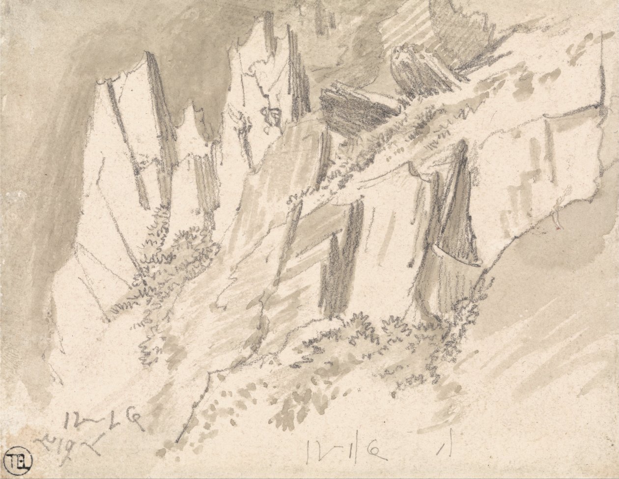 Eine zerklüftete Hügellandschaft von James Ward