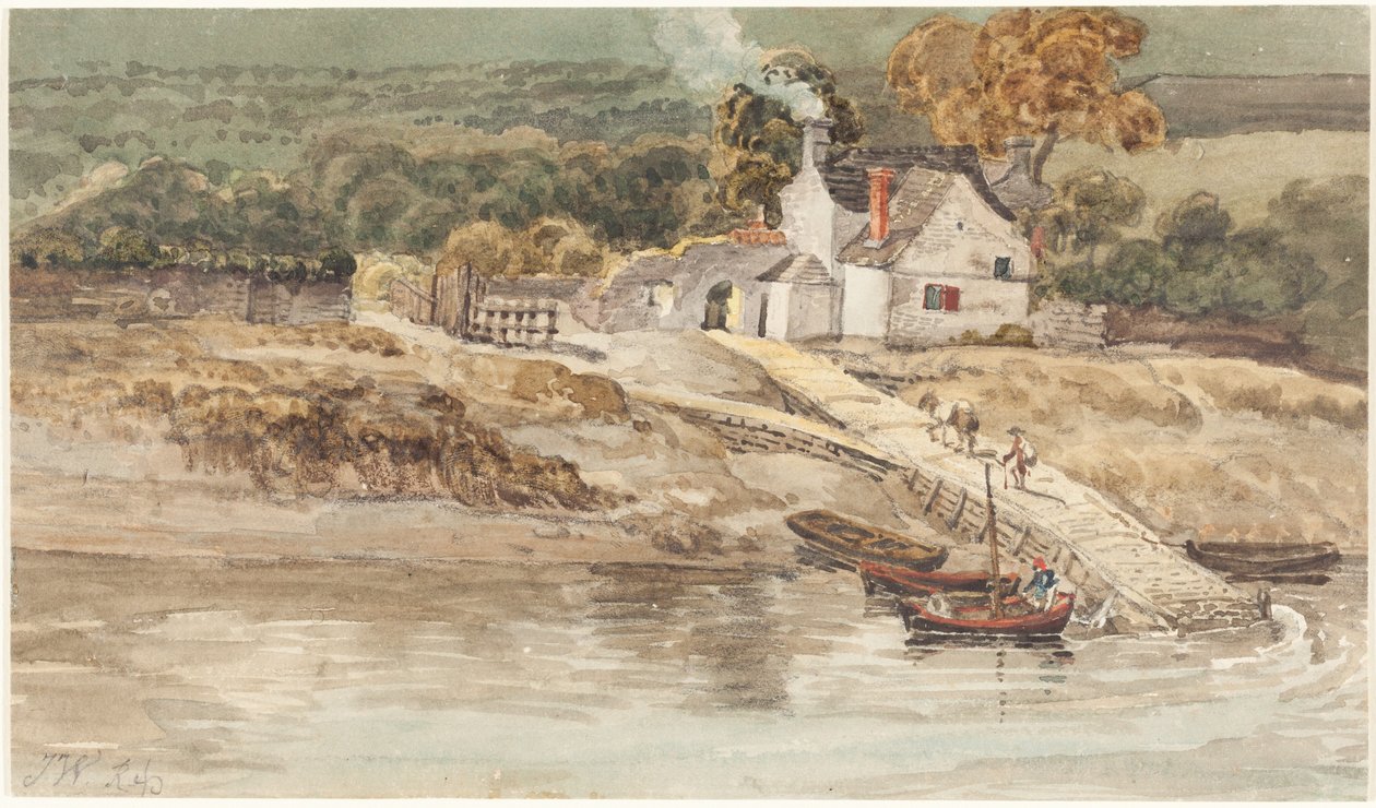 Anlegestelle in der Nähe der Abtei Tintern von James Ward