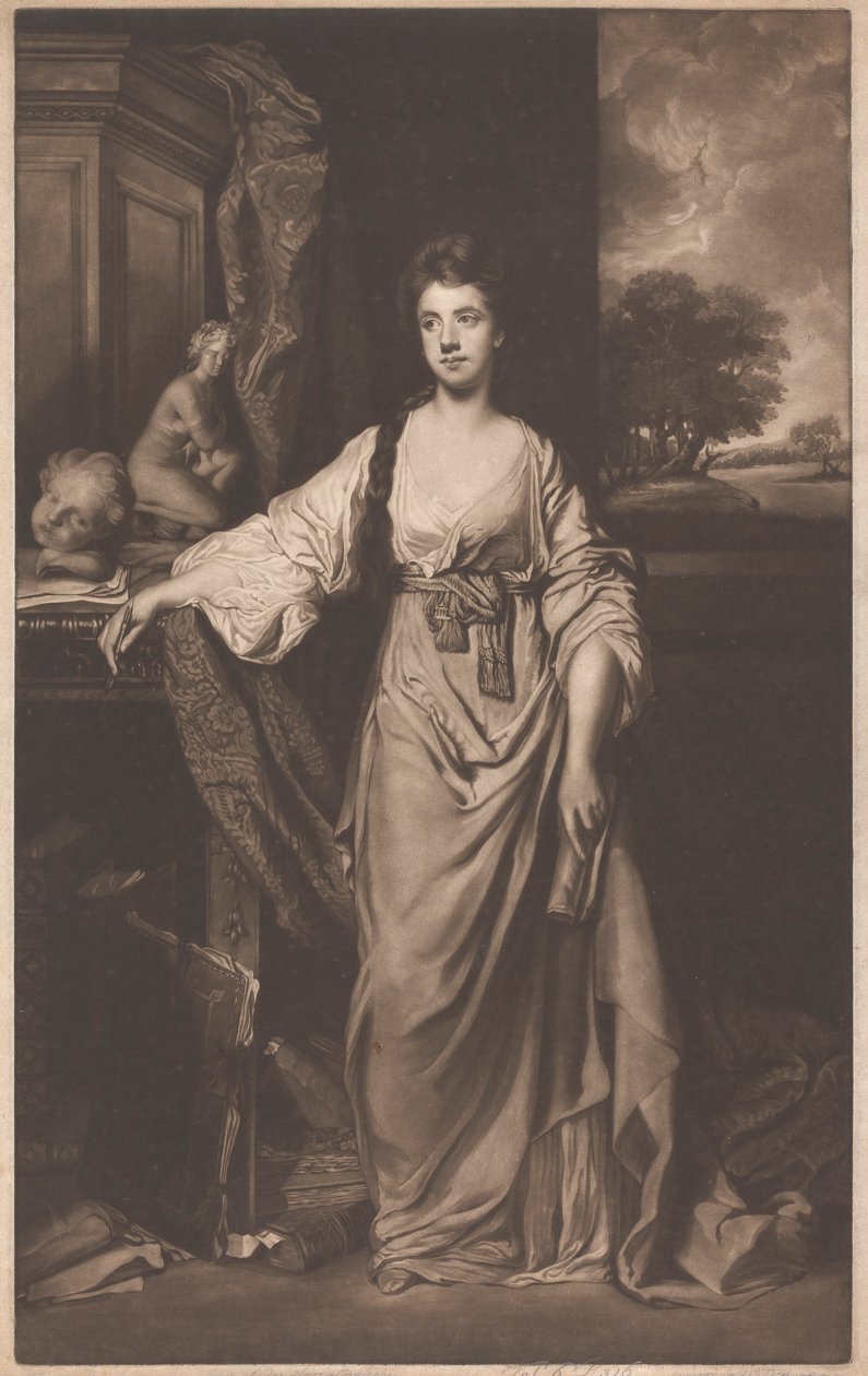 Lady Ann Hussey (geb. Delaval) Stanhope von James Watson