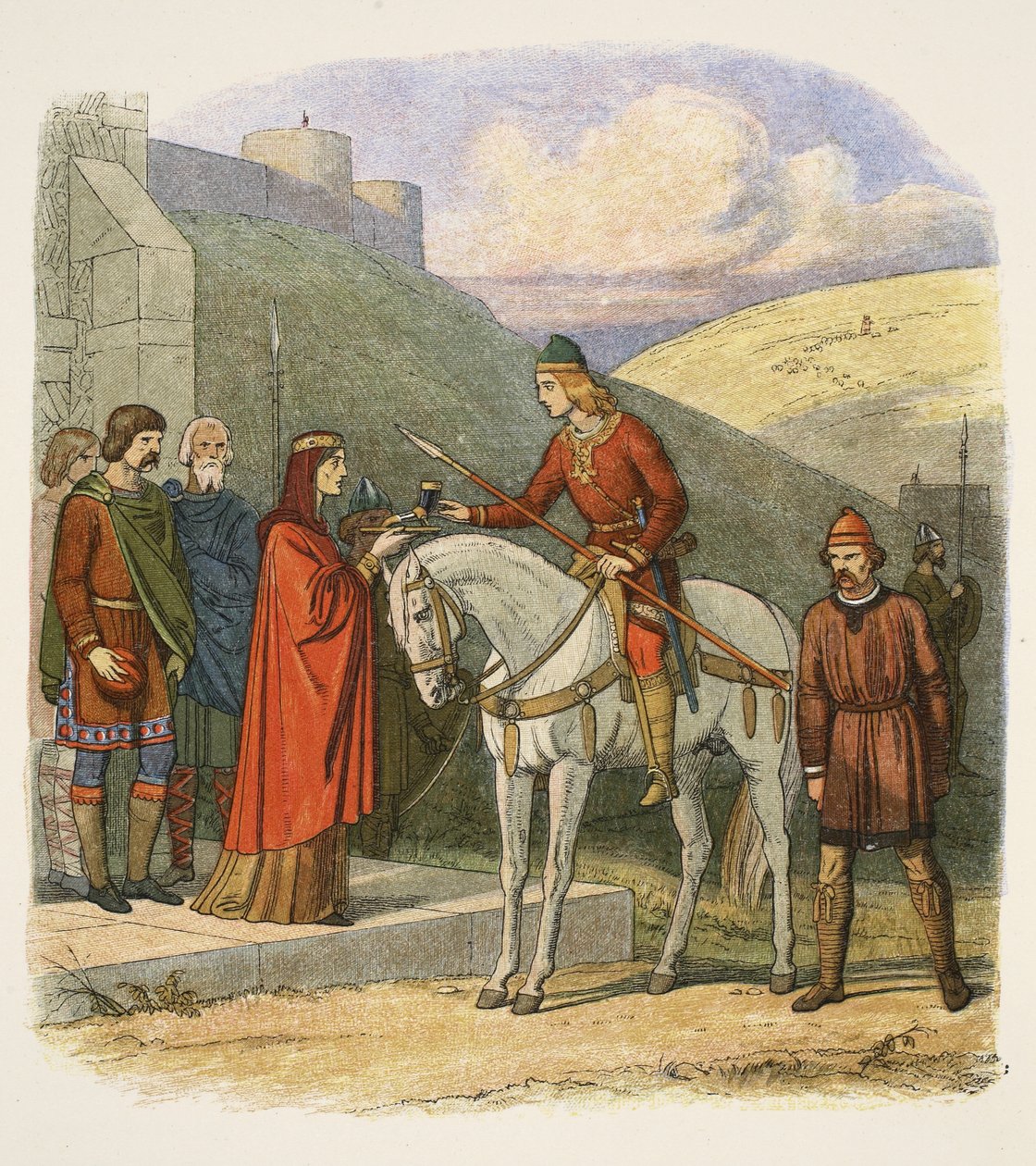 Edward ermordet in Corfe, 18. März 978, aus 