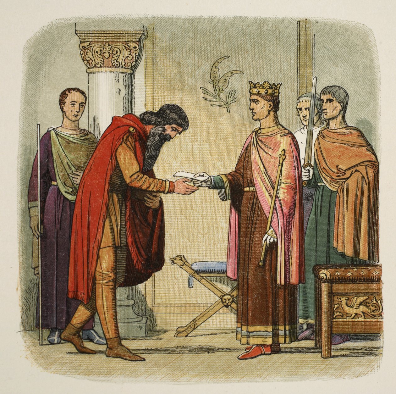 Heinrich autorisiert Dermod, Truppen zu erheben, 1170, aus 