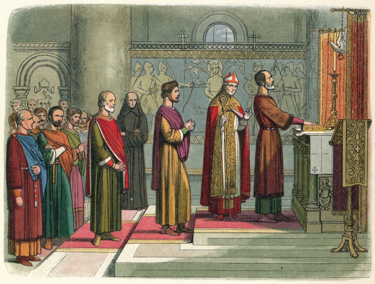 Die Barone schwören, ihre Freiheiten zu erreichen, 1214, 1864 von James William Edmund Doyle