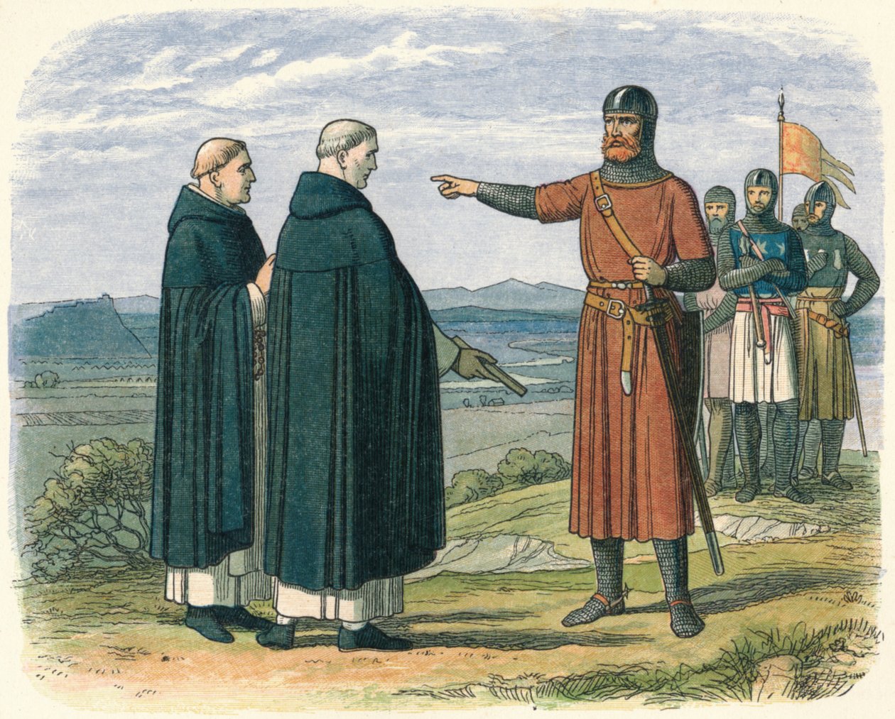 Wallace lehnt die englischen Vorschläge ab, 1297 1864 von James William Edmund Doyle