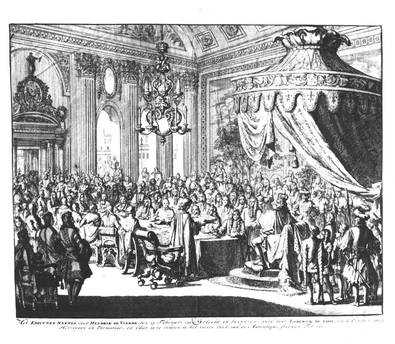 Widerruf des Edikts von Nantes, am 22. Oktober 1685 von Jan Luyken