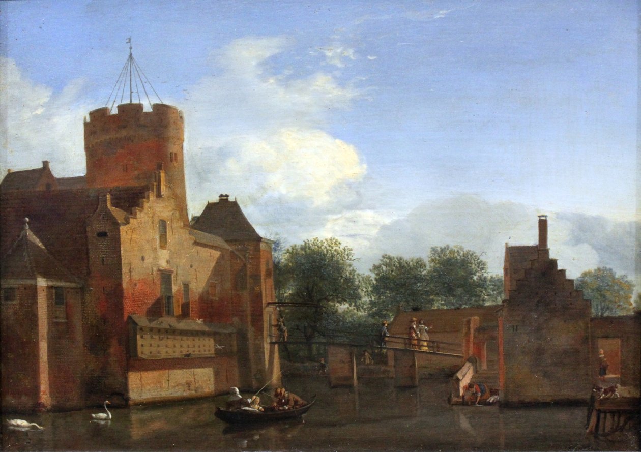 Schloss Loenersloot in Holland von Jan van der Heyden