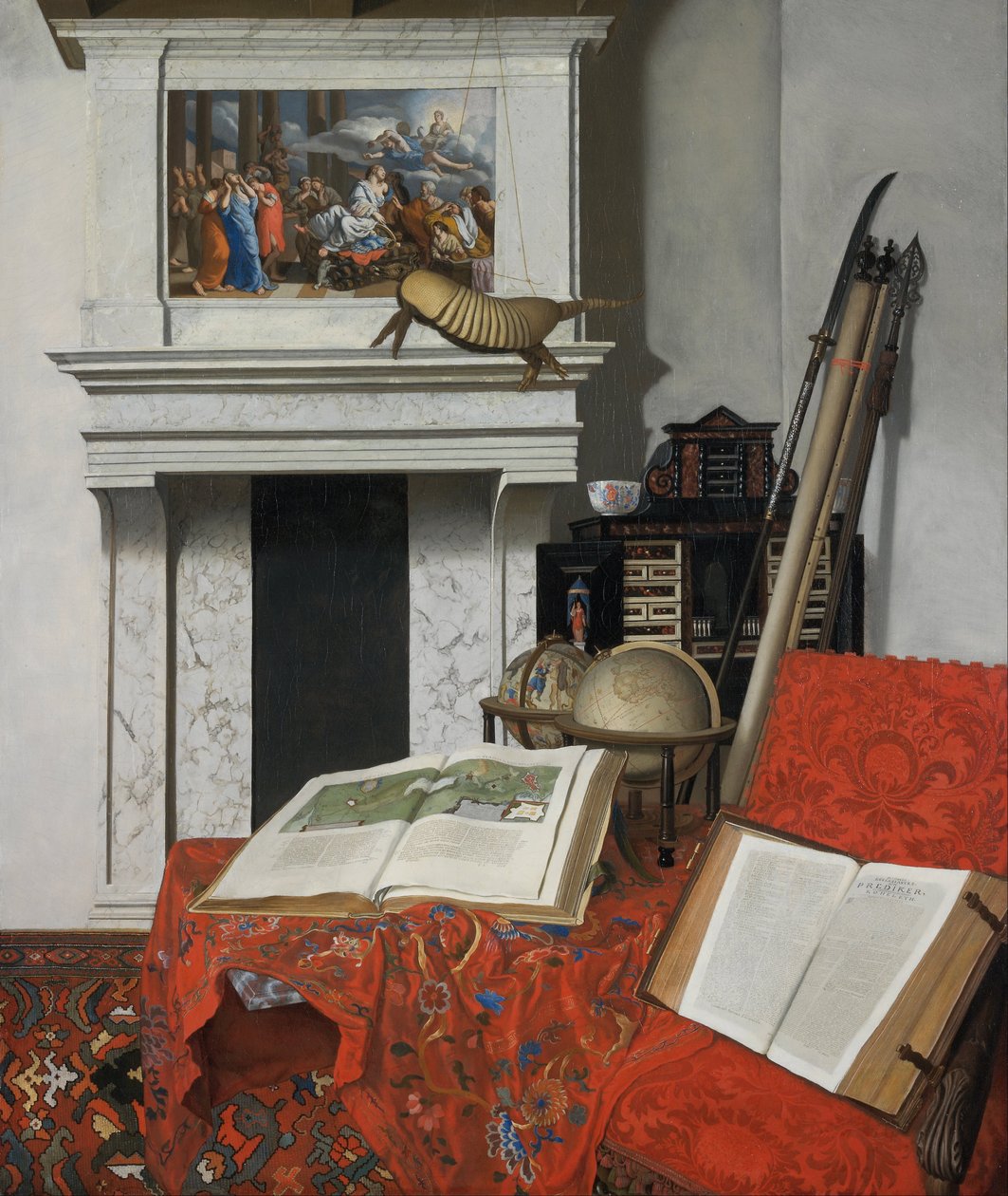 Zimmer Ecke mit Kuriositäten von Jan van der Heyden