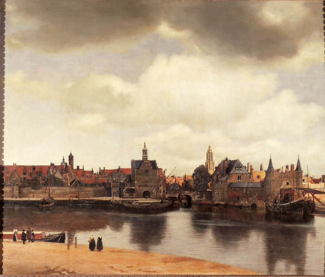 Ansicht von Delft, Niederlande, nach dem Brand von Jan (1632-75) Vermeer